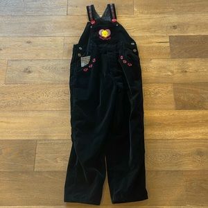 Vintage Velvet Tweety Bird Rose Overalls - 10/12